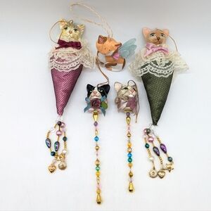 Vintage Cat Ornament Bundle
